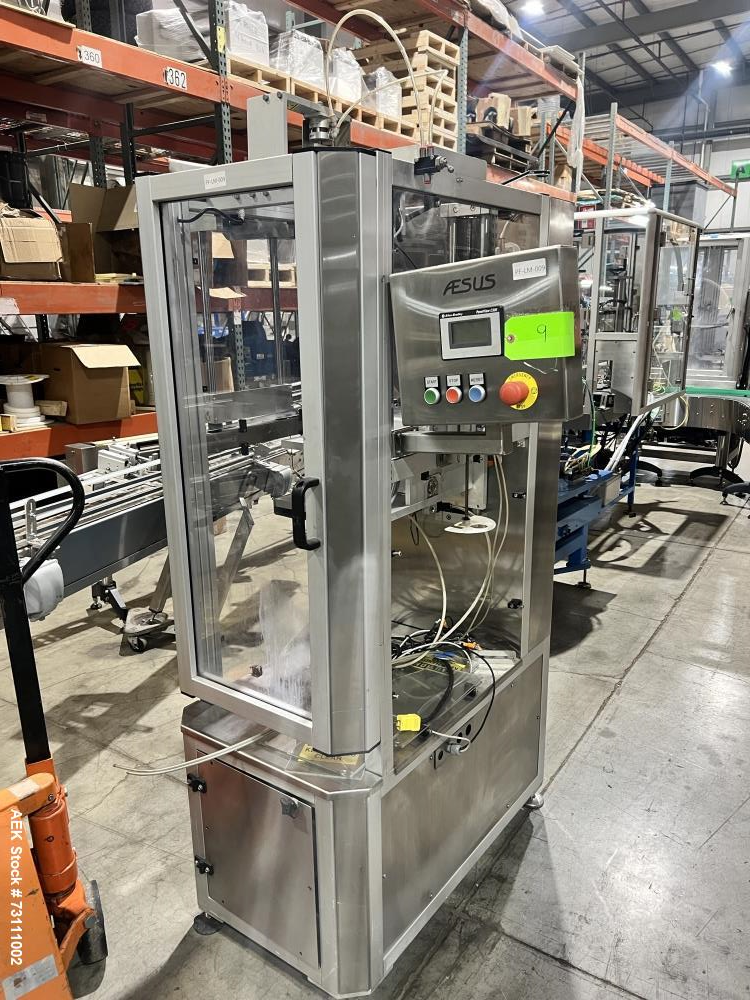 Used Terco Complete BOV Bag On Valve Aerosol Canning Line. Consists of: Garvey Stainless steel unscrambler, Garvey table top chain conveyor, Terco Rotary UTC gasser/crimper with TTV  product filler w...