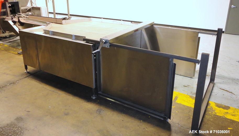 Used Terco SLDL Aerosol Can Filling Line. Capable of speeds up to 70 cans per minute. Has Terco Can Depalletizer with single lane discharge,  Mcbrady 100 orbital cleaner with steam injection Terco SL...