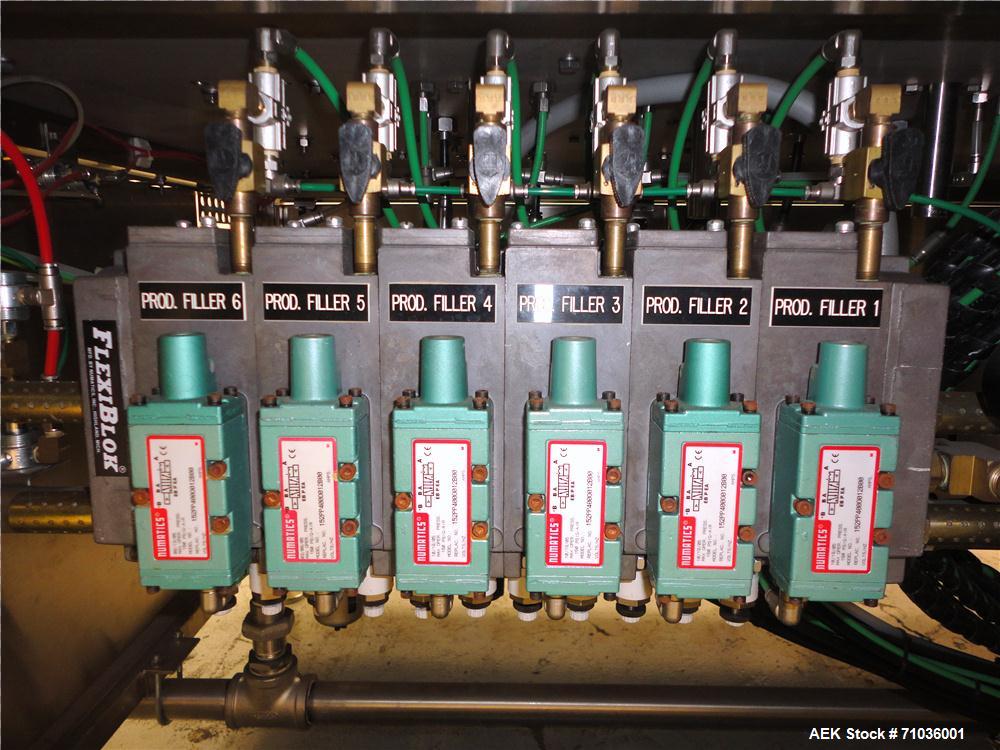 Used Terco SLDL Aerosol Can Filling Line. Capable of speeds up to 70 cans per minute. Has Terco Can Depalletizer with single lane discharge,  Mcbrady 100 orbital cleaner with steam injection Terco SL...