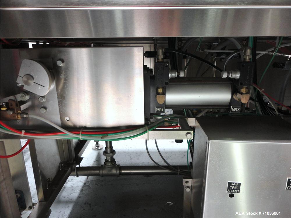 Used Terco SLDL Aerosol Can Filling Line. Capable of speeds up to 70 cans per minute. Has Terco Can Depalletizer with single lane discharge,  Mcbrady 100 orbital cleaner with steam injection Terco SL...