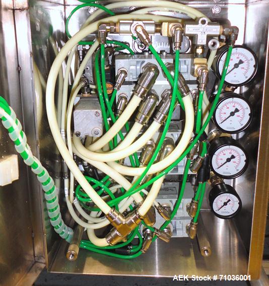 Used Terco SLDL Aerosol Can Filling Line. Capable of speeds up to 70 cans per minute. Has Terco Can Depalletizer with single lane discharge,  Mcbrady 100 orbital cleaner with steam injection Terco SL...