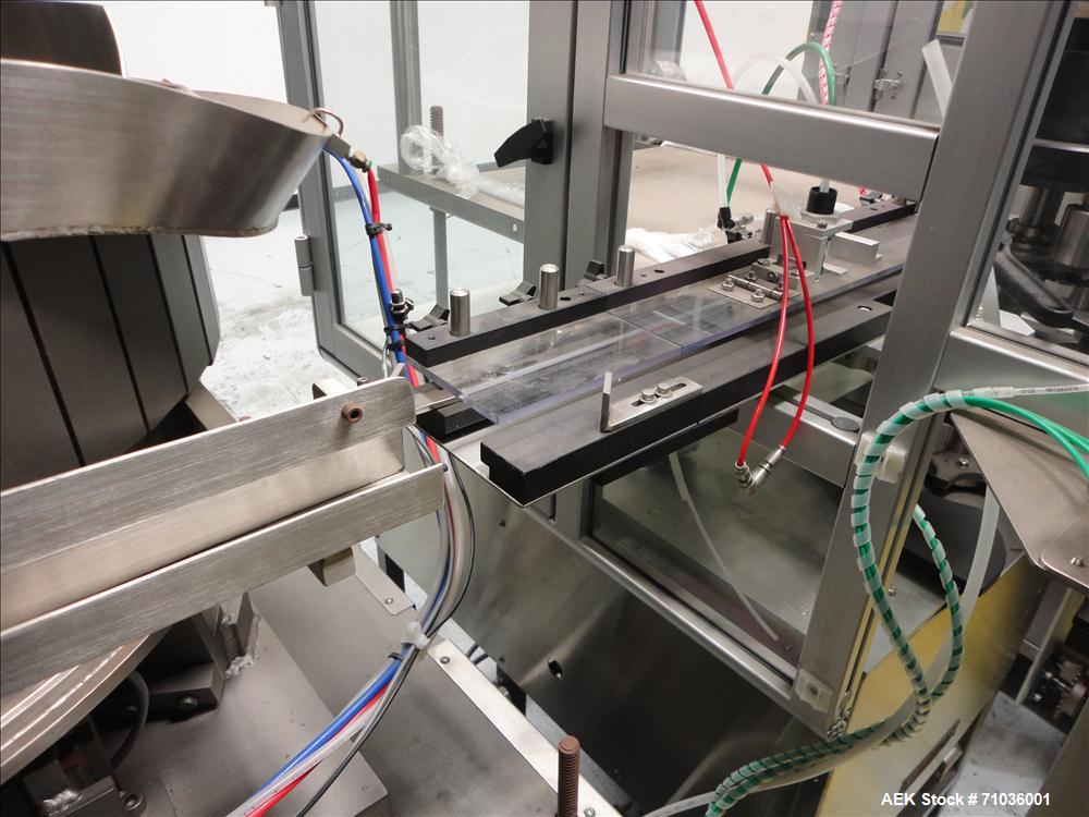 Used Terco SLDL Aerosol Can Filling Line. Capable of speeds up to 70 cans per minute. Has Terco Can Depalletizer with single lane discharge,  Mcbrady 100 orbital cleaner with steam injection Terco SL...
