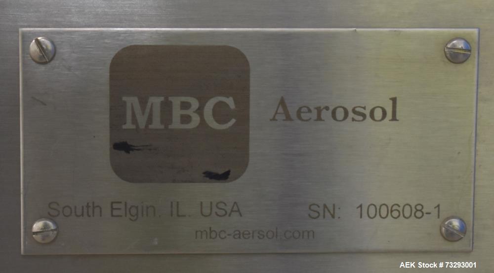 Used MBC Aerosol Rotary Gasser & 6-Head Valve Crimper – Like New Condition