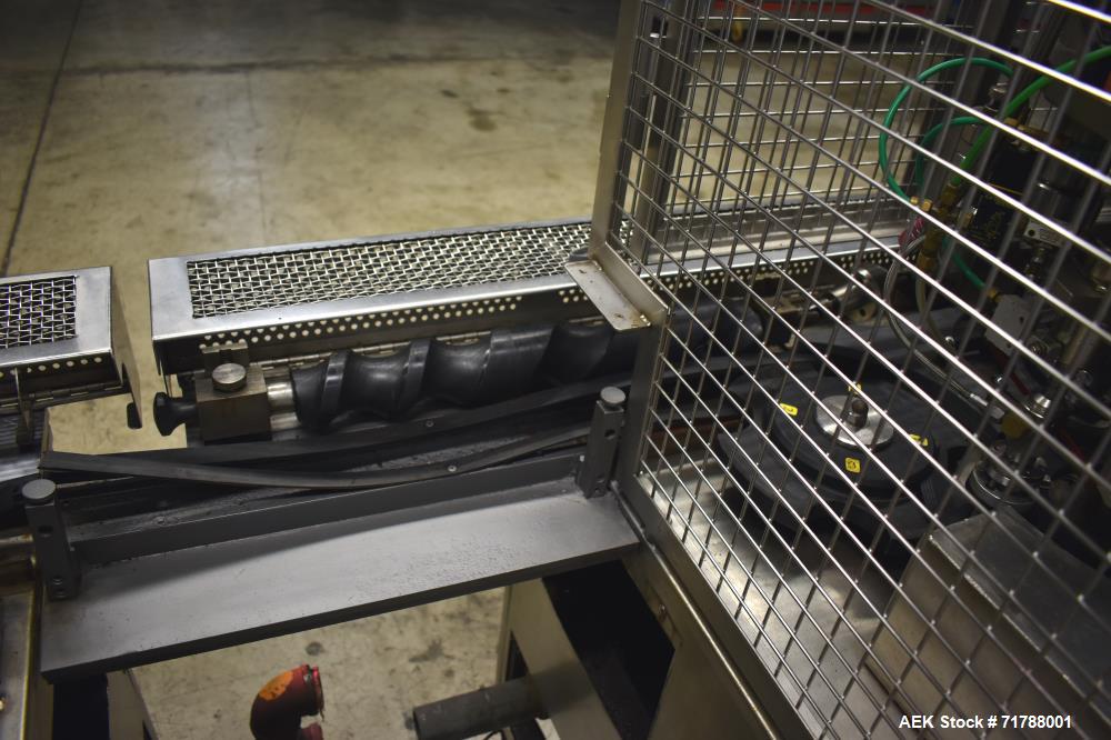 Used Pamasol 4 Head Valve Crimper Coupled to Pamasol P 2002 4 Head Gasser