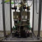 Used Pamasol 4 Head Valve Crimper Coupled to Pamasol P 2002 4 Head Gasser