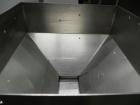 Used Haumiller Stainless Steel (6) Pocket Spray Tip Applicator. Single Hammer, 16” vibratory feeder bowl. Approximate 24” x 24” x 12” deep hopper. Allen Bradley Panel View 1000.