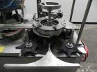 Used Haumiller model 3400 Stainless Steel (6) Pocket Spray Tip Applicator. Single Hammer, 16” vibratory feeder bowl. Approximate 24” x 24” x 12” deep hopper. Allen Bradley Panel View 1000