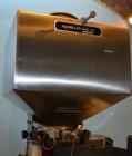 Used Haumiller Model S-Lasta Stainless Steel (6) Pocket Spray Tip Applicator. Single Hammer, 16” vibratory feeder bowl. Approximate 24” x 24” x 12” deep hopper. Allen Bradley Panel View 1000.
