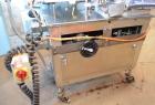 Used Haumiller Model S-Lasta Stainless Steel (6) Pocket Spray Tip Applicator. Single Hammer, 16” vibratory feeder bowl. Approximate 24” x 24” x 12” deep hopper. Allen Bradley Panel View 1000.