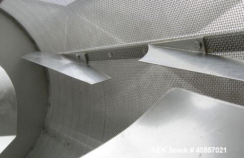 Used Product Saver bag breaker, 304 stainless steel. Approximately 12" wide x 48" long conveyor feed, 1 hp, 3/60/208-230/460 volt, 1730 rpm motor. Ideal for pouches up to 1 pound. (1) approximately 1...