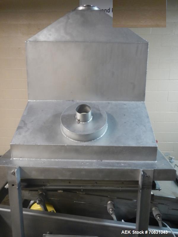 Used Ajax Bag Dump with Sieve, stainless steel c