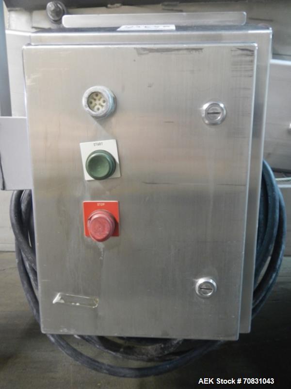 Used Ajax Bag Dump with Sieve, stainless steel c