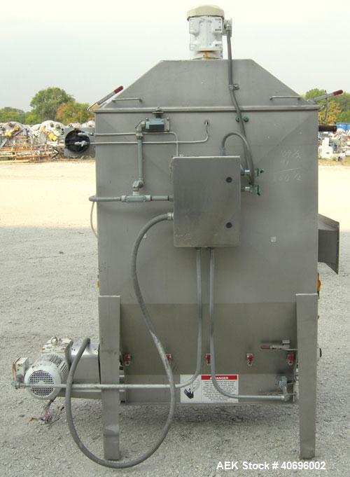 Used American Process Systems filtered bag dump work station, model D212/5250, type FBD-200.  304 stainless steel.  Dump area 42" wide x approximately 18" deep, hinged front door, product grate.  Con...