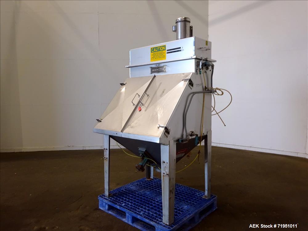 Used American Process Systems Filtered Bag Dump Station, Model FBD-200