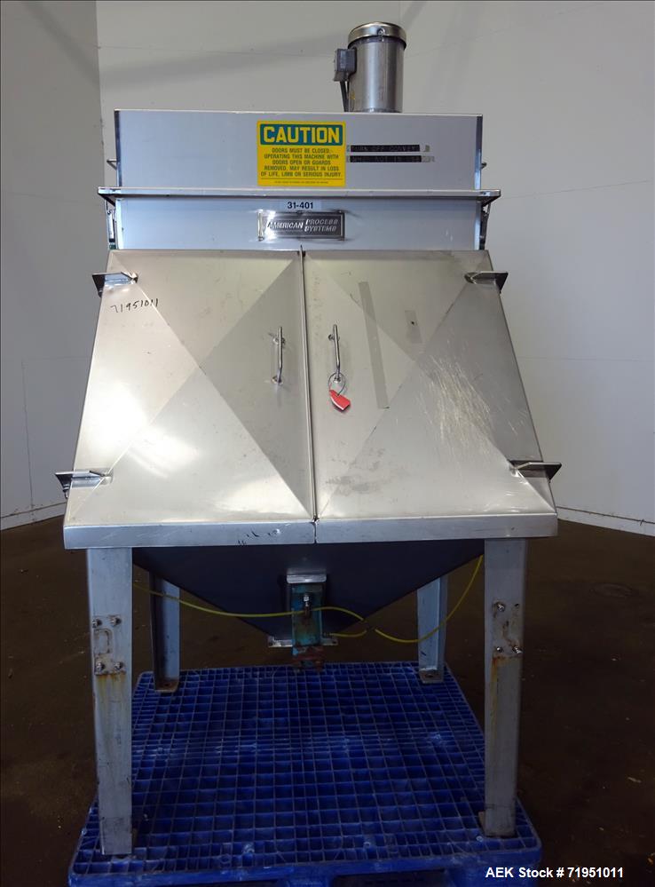 Used American Process Systems Filtered Bag Dump Station, Model FBD-200