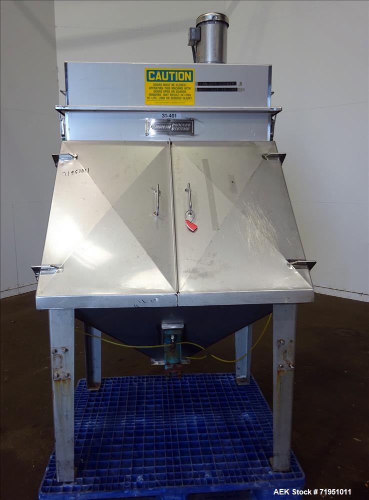 Used- American Process Systems Filtered Bag Dump Station, Model FBD-200