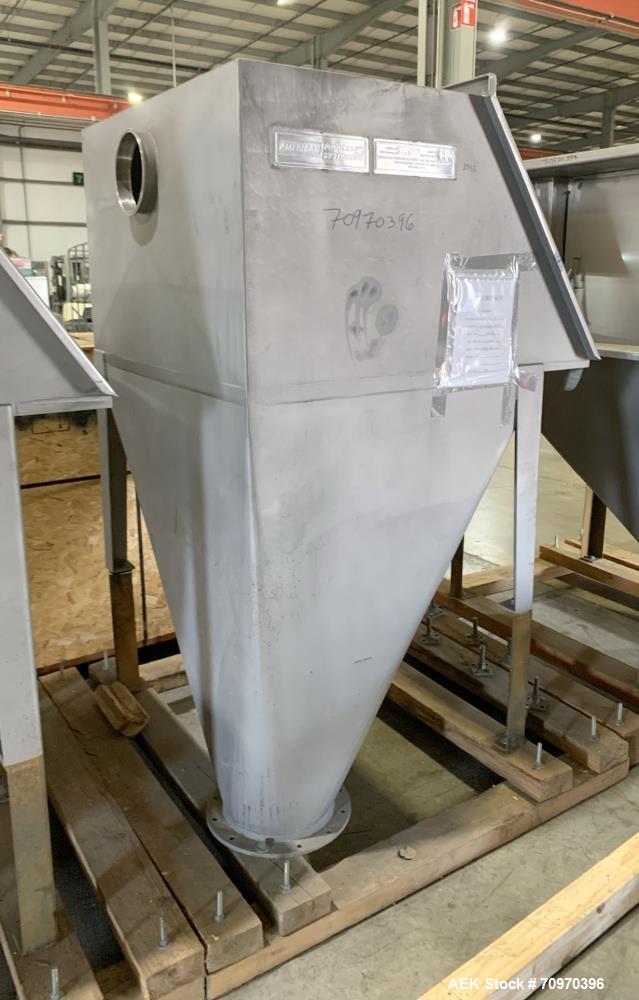 Unused- American Process Systems (Eirich Machine) Non Filtered Bag Dump Station, Model NFBD-200, 304 Stainless Steel. 46"wid...