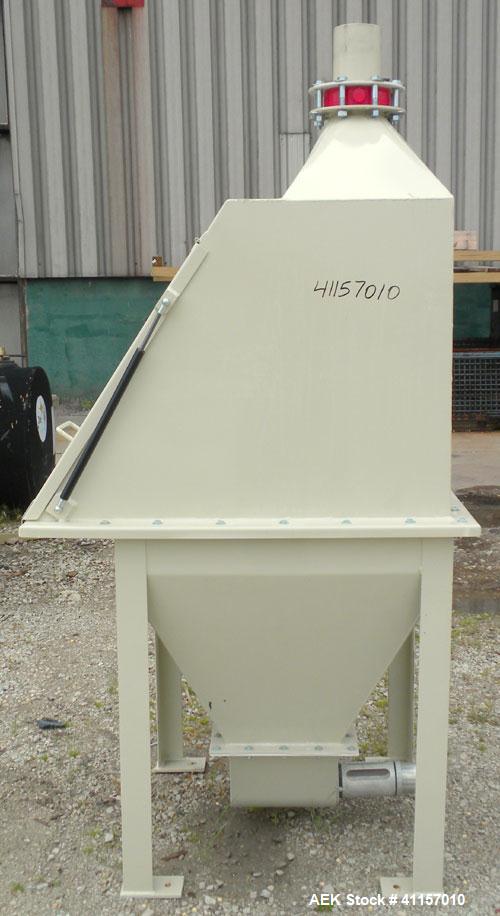 Used Adaptive Engineering & Fabrication Bag Dump System, Carbon Steel, consisting of: (1) Bag dump station, 36’’ long x 36’’ wide. Approximate 32’’ wide x 18’’ deep bag break area with grate and bag ...