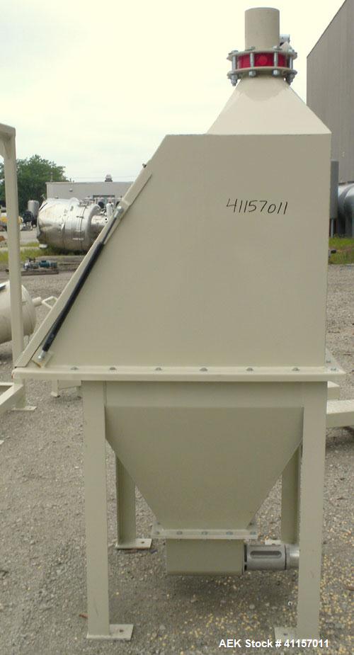 Used Adaptive Engineering & Fabrication Bag Dump System, Carbon Steel, consisting of: (1) Bag dump station, 36’’ long x 36’’ wide. Approximate 32’’ wide x 18’’ deep bag break area with grate and bag ...