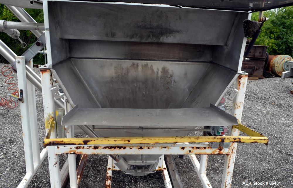 Used Stainless Steel Spiroflow Systems Mobile Bag Dump/Loading System, Model CO