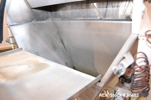 Used Spiroflow Systems Mobile Bag Dump/Loading System, Model CO-190, 304 Stainless Steel, Consisting Of: (1) bag dump station, approximately 41" wide x 19" deep with hinged front door, (1) top mounte...