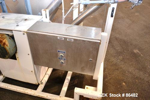 Used Spiroflow Systems Mobile Bag Dump/Loading System, Model CO-190, 304 Stainless Steel, Consisting Of: (1) bag dump station, approximately 41" wide x 19" deep with hinged front door, (1) top mounte...
