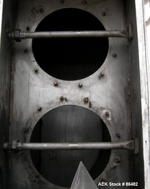 Used Spiroflow Systems Mobile Bag Dump/Loading System, Model CO-190, 304 Stainless Steel, Consisting Of: (1) bag dump station, approximately 41" wide x 19" deep with hinged front door, (1) top mounte...