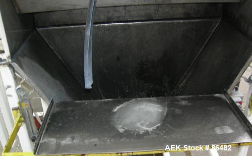 Used Spiroflow Systems Mobile Bag Dump/Loading System, Model CO-190, 304 Stainless Steel, Consisting Of: (1) bag dump station, approximately 41" wide x 19" deep with hinged front door, (1) top mounte...