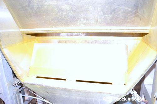 Used Spiroflow Systems Mobile Bag Dump/Loading System, Model Z0806, 304 Stainless Steel, Consisting Of: (1) bag dump station, approximately 40" wide x 19" deep with hinged front door; (1) top mounted...