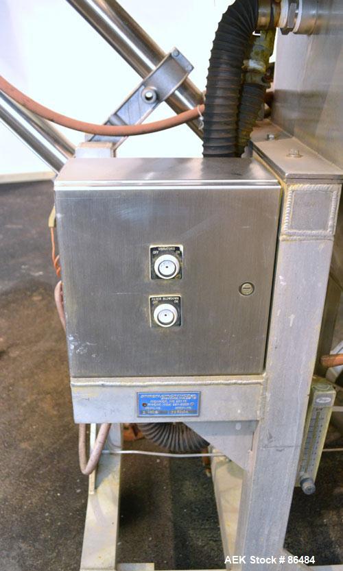 Used Spiroflow Systems Mobile Bag Dump/Loading System, Model Z0806, 304 Stainless Steel, Consisting Of: (1) bag dump station, approximately 40" wide x 19" deep with hinged front door; (1) top mounted...