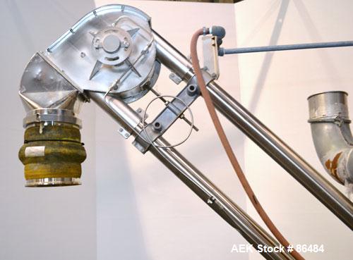 Used Spiroflow Systems Mobile Bag Dump/Loading System, Model Z0806, 304 Stainless Steel, Consisting Of: (1) bag dump station, approximately 40" wide x 19" deep with hinged front door; (1) top mounted...