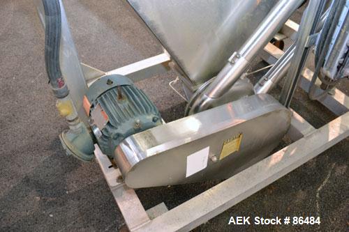 Used Spiroflow Systems Mobile Bag Dump/Loading System, Model Z0806, 304 Stainless Steel, Consisting Of: (1) bag dump station, approximately 40" wide x 19" deep with hinged front door; (1) top mounted...