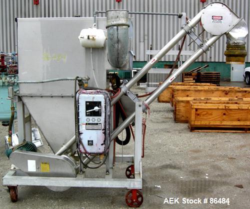 Used Spiroflow Systems Mobile Bag Dump/Loading System, Model Z0806, 304 Stainless Steel, Consisting Of: (1) bag dump station, approximately 40" wide x 19" deep with hinged front door; (1) top mounted...