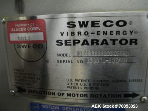 Used- Sweco Bag Dump Station