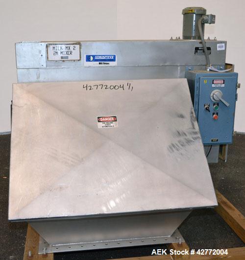 Used Young Industries Filtered Bag Dump Station, Size FBD 42-8. 304 Stainless Steel. 45’’ Wide  x 24’’ deep dump area. (7) Filter cages, (1) top mounted blower, driven by a 1-1/2 hp, 3/60/230/460 vol...