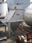 Used Flexicon dump station with auger discharge, stainless steel dump station with dust collector, 3