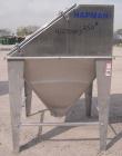 Used Hapman Non-Filtered Bag Dump Station, 304 stainless steel. Dump area 36