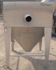 Used Hapman Non-Filtered Bag Dump Station, 304 stainless steel. Dump area 36