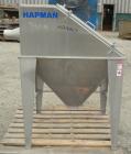 Used Hapman Bag Break/ Dump Station, 304 Stainless Steel. Dump area 36