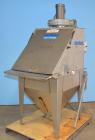 Used- Hapman Vibrating Dump Station, Stainless Steel. Includes a Dust Collector. Approximate 30” long x 16” wide x 37” high ...