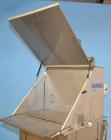 Used- Hapman Vibrating Dump Station, Stainless Steel. Includes a Dust Collector. Approximate 30” long x 16” wide x 37” high ...