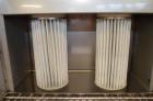 Used- Hapman Vibrating Dump Station, Stainless Steel. Includes a Dust Collector. Approximate 30” long x 16” wide x 37” high ...