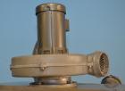 Used Hapman Vibrating Dump Station, Stainless Steel. Includes a Dust Collector. Approximate 30” long x 16” wide x 37” high dump area with grate. Dust Collector with Pulsing Air System for Cleaning Fi...