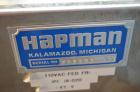 Used Hapman Vibrating Dump Station, Stainless Steel. Includes a Dust Collector. Approximate 30” long x 16” wide x 37” high dump area with grate. Dust Collector with Pulsing Air System for Cleaning Fi...