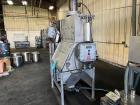 Used Vac-U-Max XP Stainless Steel Bag Dump Station with integrated dust collection and empty bag compaction. Top mount blower, 6 bags. Hydraulically operated bag compactor.