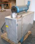 Used Young Industries Filtered Bag Dump Station, Size H42-8. 304 Stainless Steel. 45’’ Wide  x 24’’ deep dump area. (8) Filter cages, no blower, hinged front aluminum door. Requires legs.