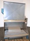 Used Young Industries Filtered Bag Dump Station, Size H42-8. 304 Stainless Steel. 45’’ Wide  x 24’’ deep dump area. (8) Filter cages, no blower, hinged front aluminum door. Requires legs.