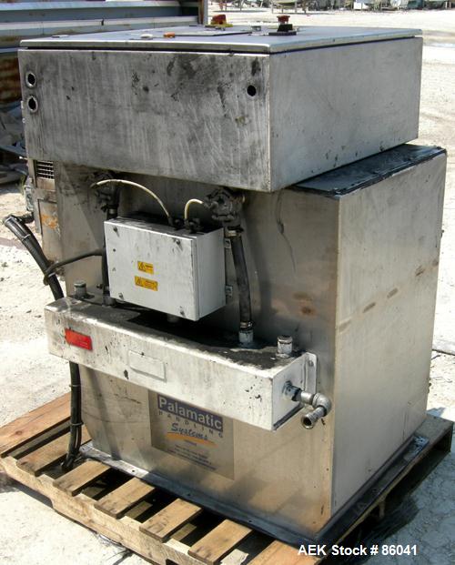Used Stainless Steel Palamatic Semi-Automatic Bag Opener, Model SAS2000