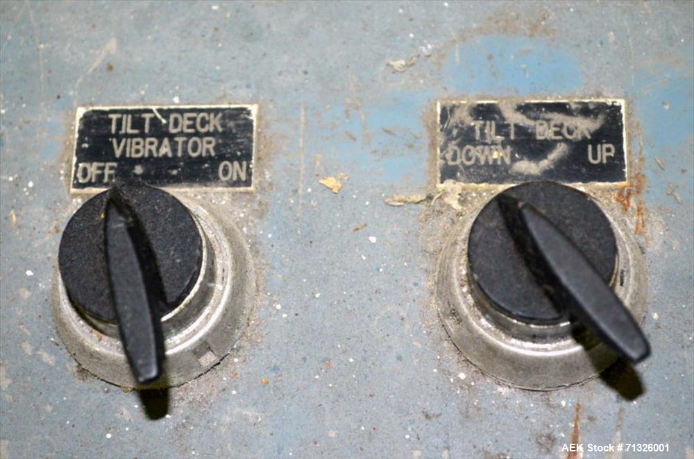 Used Blending Enzyme System including Top Mounted Super Sack Bag Unloading System with Hanger, Vacuum, Dust Filter, Blower, Wall Mounted Carbon Steel Electrical Enclosure Panel with Mettler Toledo Pa...