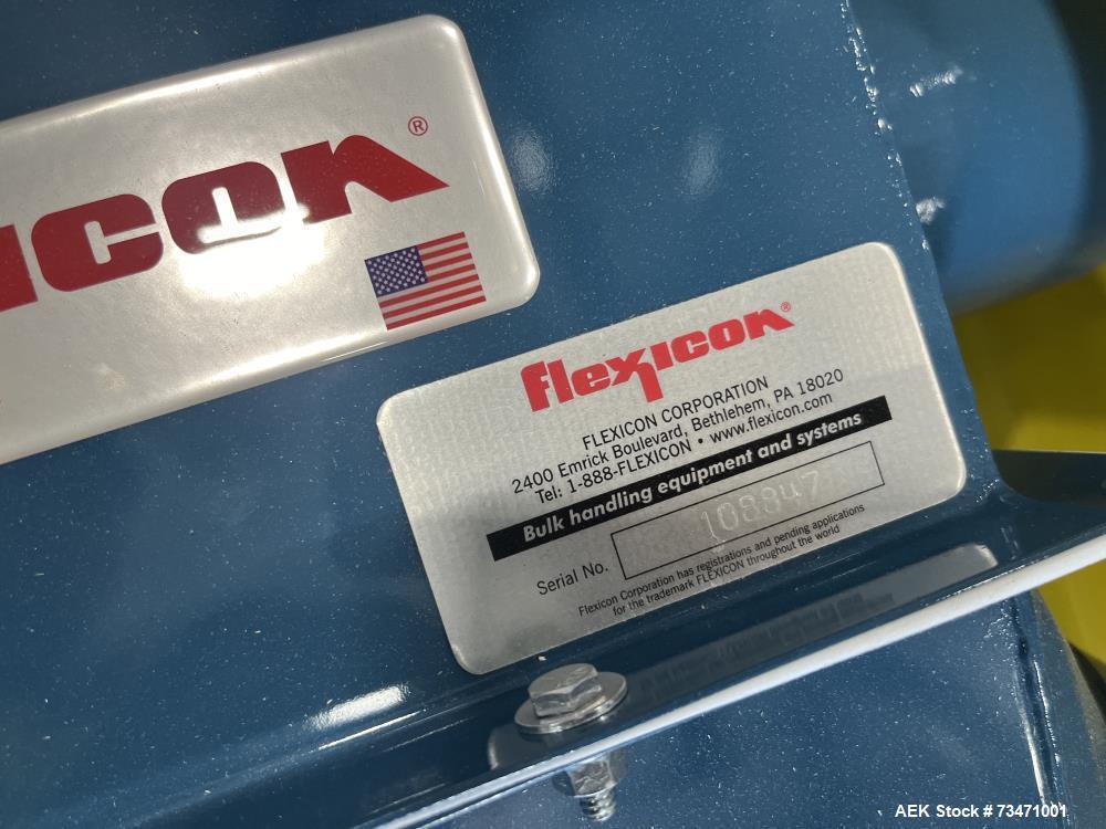 Used Flexicon Bulk-Out Bulk Bag Slitter/Discharger – 2 Ton Hoist, 3200 lb Capacity, VFD, HMI